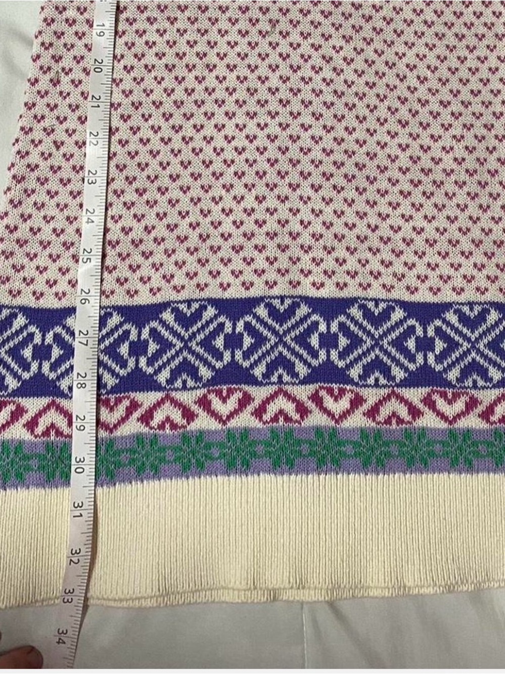 Vintage L L Bean Nordic Sweaterdress Cottagecore Vibes - Picture 4 of 7